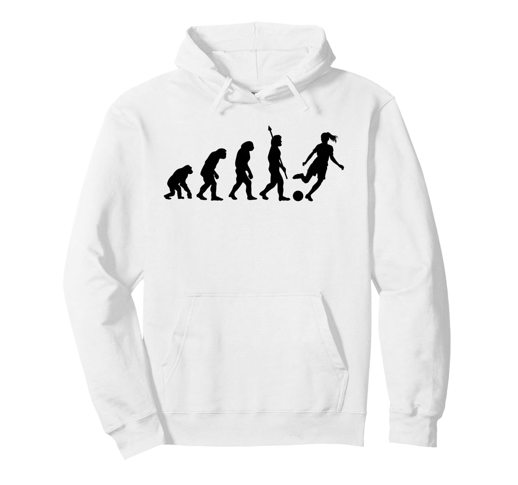 Soccer Evolution Play Like Hoodie - Fun Novelty Design Unisex