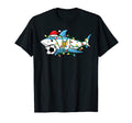 Santa Shark Soccer Football Lights T-Shirt - Casual Everyday Wear Unisex