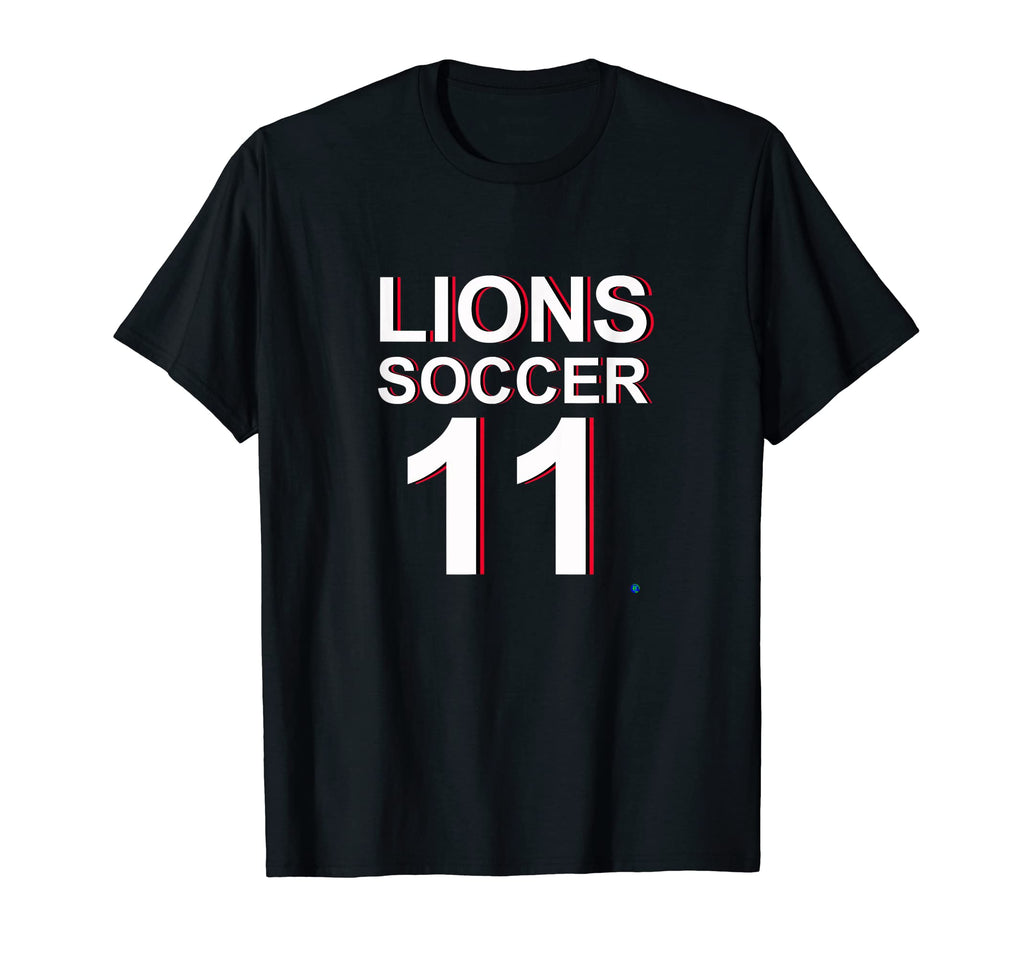Lions Soccer 11 Knabe T-Shirt - Minimalist Print for Adults