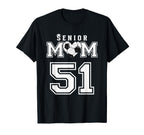 Proud Senior Soccer Mom Custom Jersey T-Shirt - Graphic Print Unisex