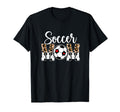 Soccer Mom Soccer Player Mama Leopard T-Shirt - Fun Novelty Design Unisex