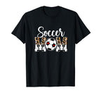 Soccer Mom Soccer Player Mama Leopard T-Shirt - Fun Novelty Design Unisex