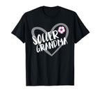 Soccer Grandma Heart T-Shirt - Graphic Print Unisex