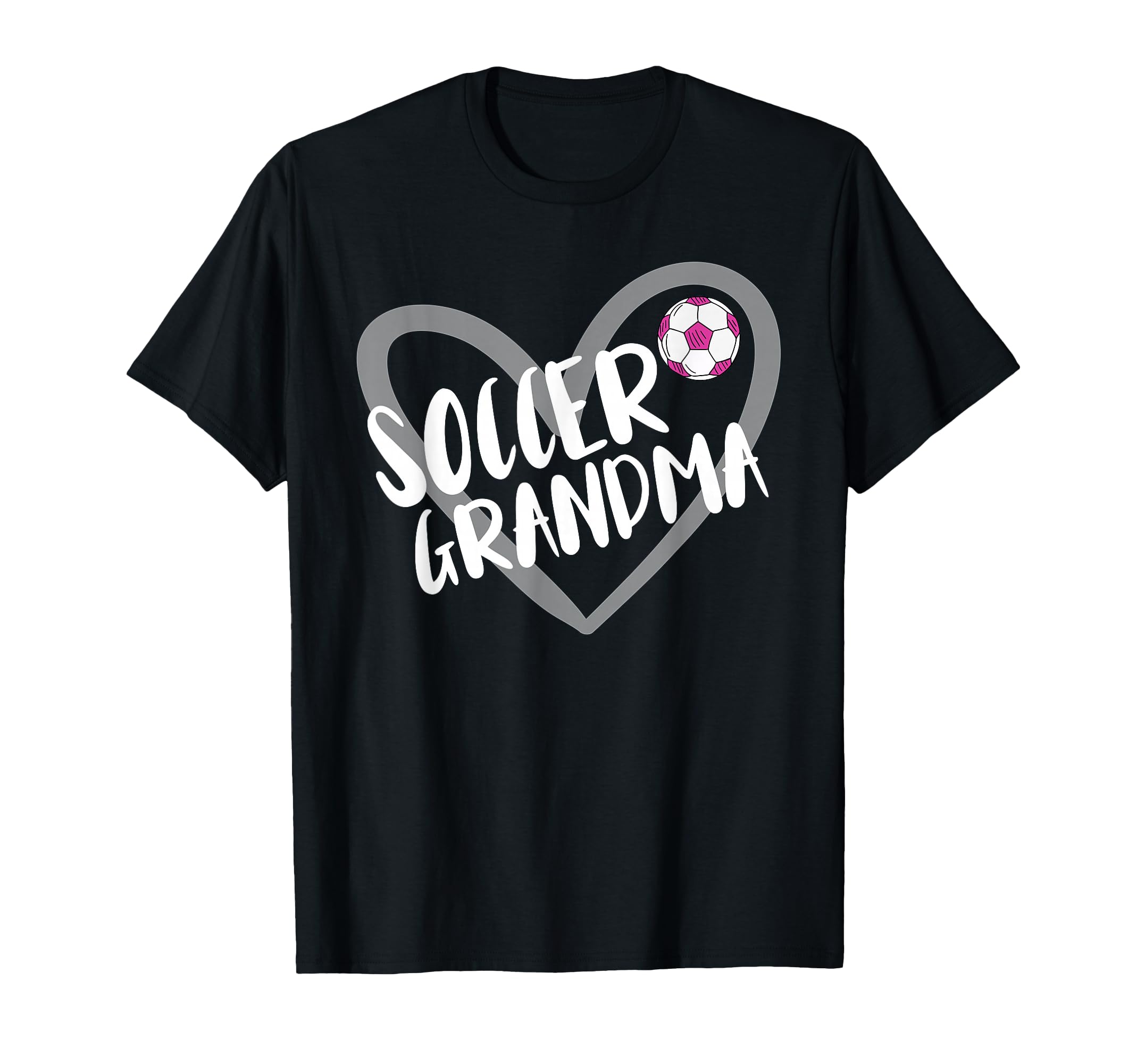 Soccer Grandma Heart T-Shirt - Graphic Print Unisex