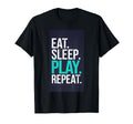 Eat Sleep Play Repeat Tennis Soccer T-Shirt - Trendy Graphic for Adults