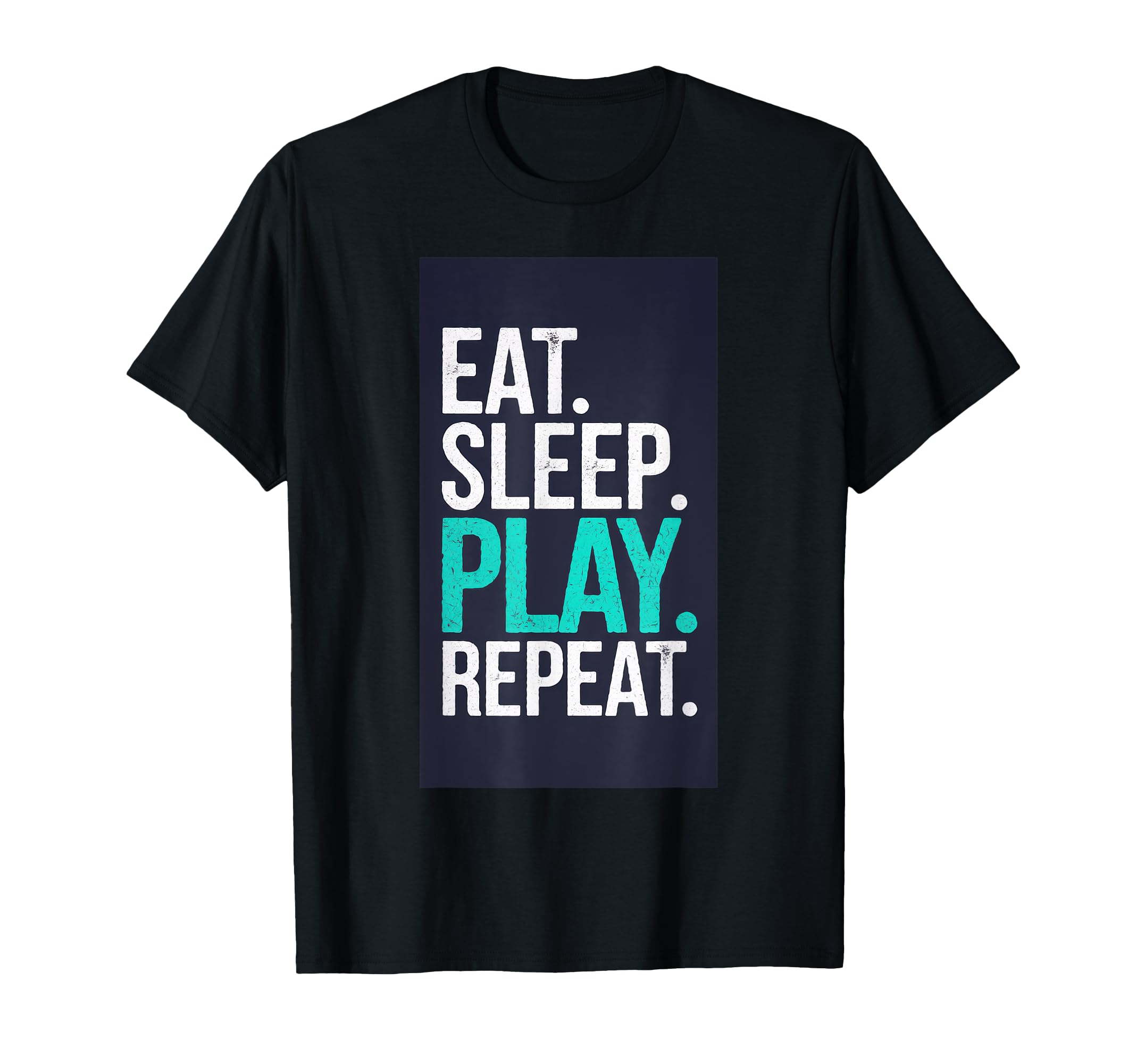 Eat Sleep Play Repeat Tennis Soccer T-Shirt - Trendy Graphic for Adults