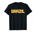 Camisa Brasil Brazil Soccer Jersey T-Shirt - Fun Novelty Design for Adults