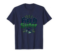 Field Sister Soccer Sibling Pride T-Shirt - Minimalist Print for Adults