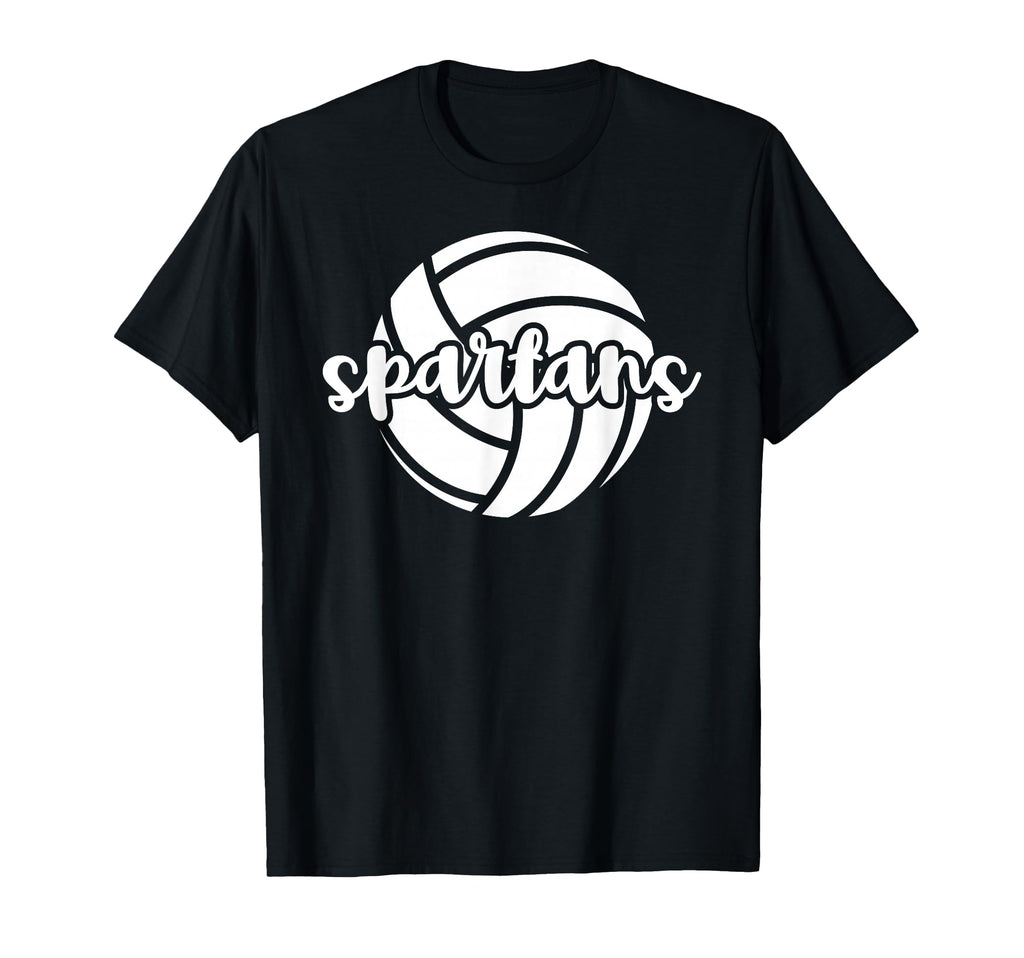 Spartans Volleyball Team Mascot T-Shirt - Aesthetic Graphic Men Women