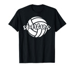 Spartans Volleyball Team Mascot T-Shirt - Aesthetic Graphic Men Women