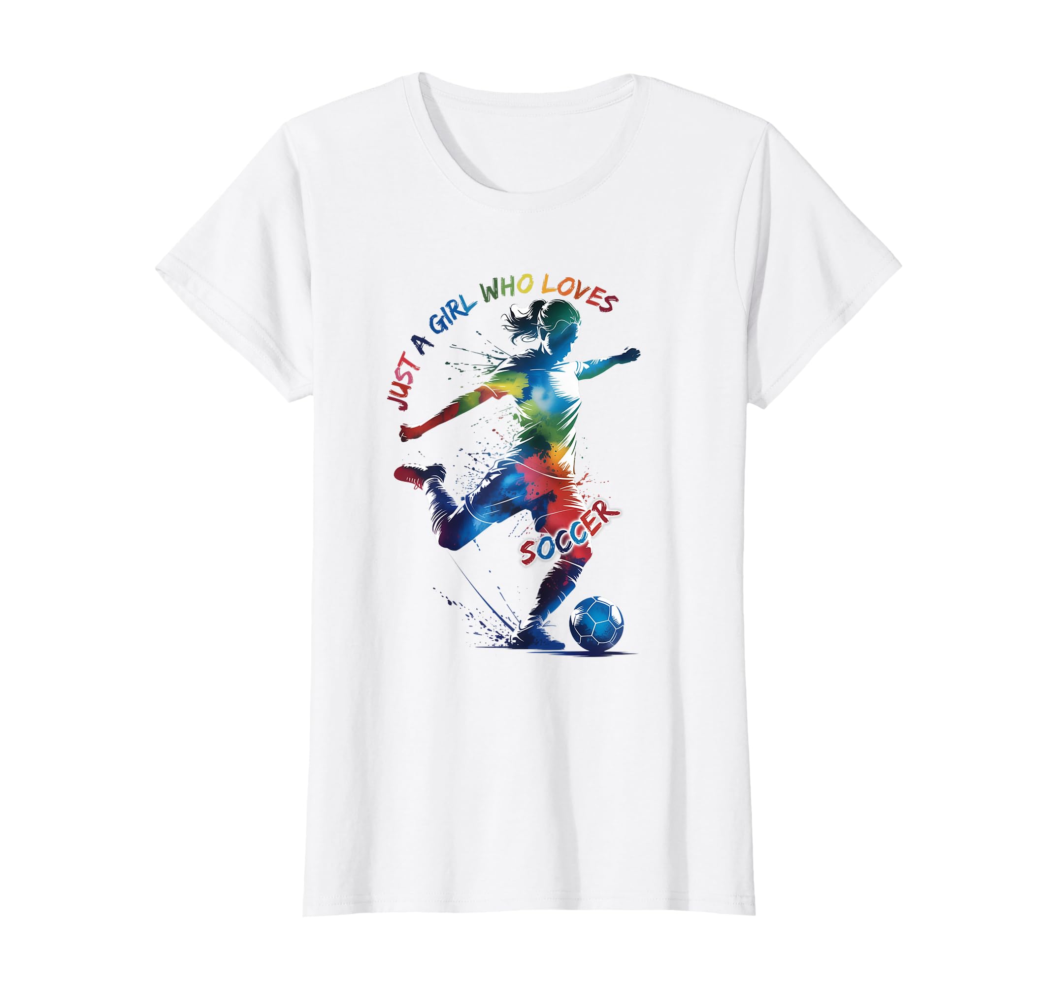 Just Who Loves Soccer T-Shirt - Custom Art Print Unisex