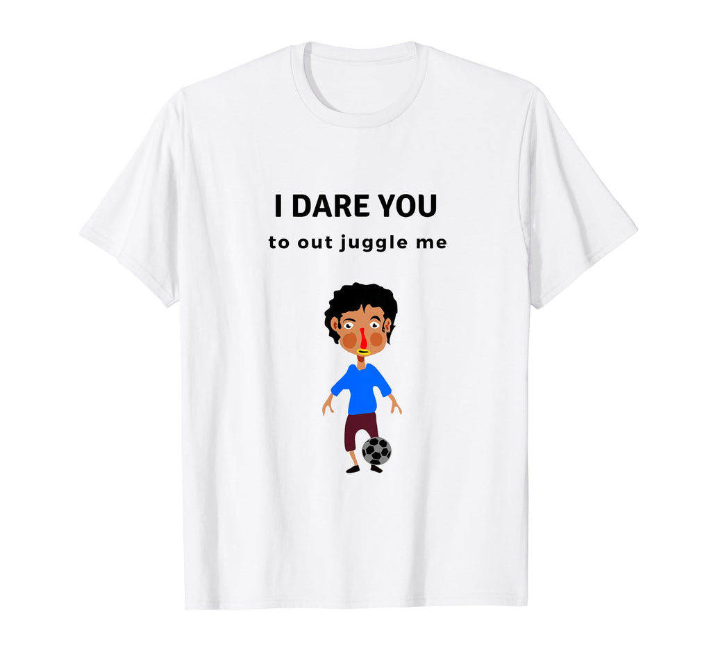 Soccer Skills Juggling Challenge T-Shirt - Fun Novelty Design for Adults