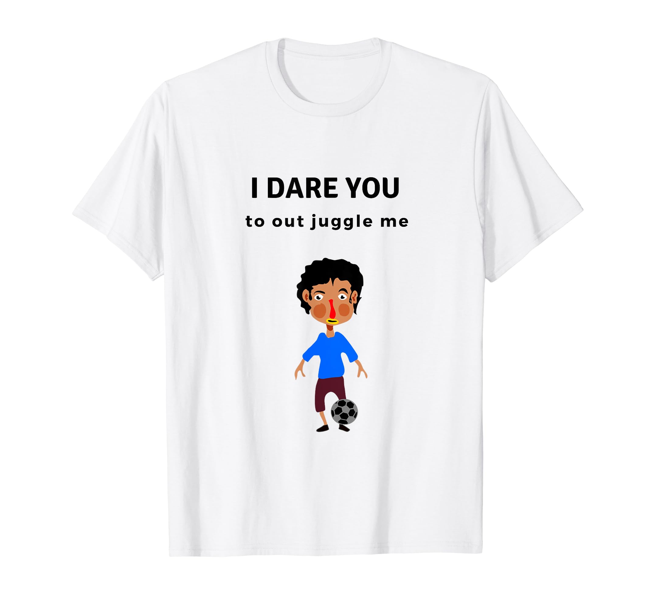 Soccer Skills Juggling Challenge T-Shirt - Fun Novelty Design for Adults