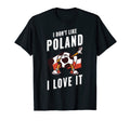 Poland Soccer Supporters Fun Flag T-Shirt - Minimalist Print Unisex