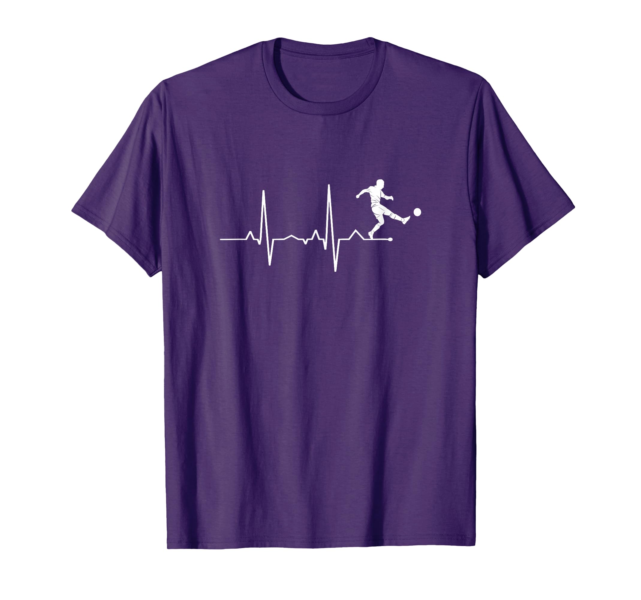 Soccer Heartbeat Goalscorer Dna T-Shirt - Casual Everyday Wear Men Women