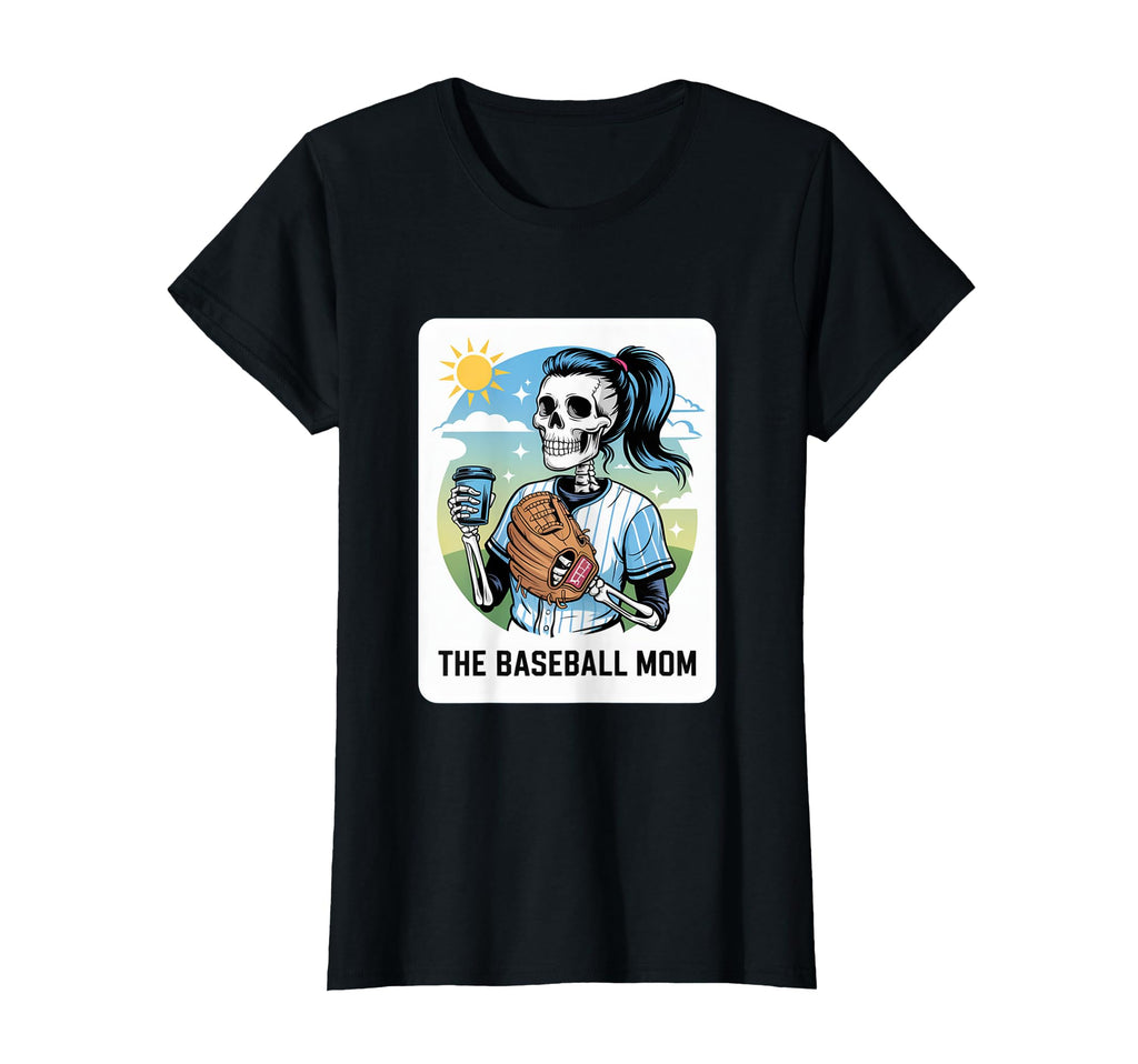 Baseball Mom Tarot Card Funny Mothers T-Shirt - Graphic Print Men Women