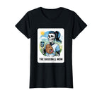 Baseball Mom Tarot Card Funny Mothers T-Shirt - Graphic Print Men Women