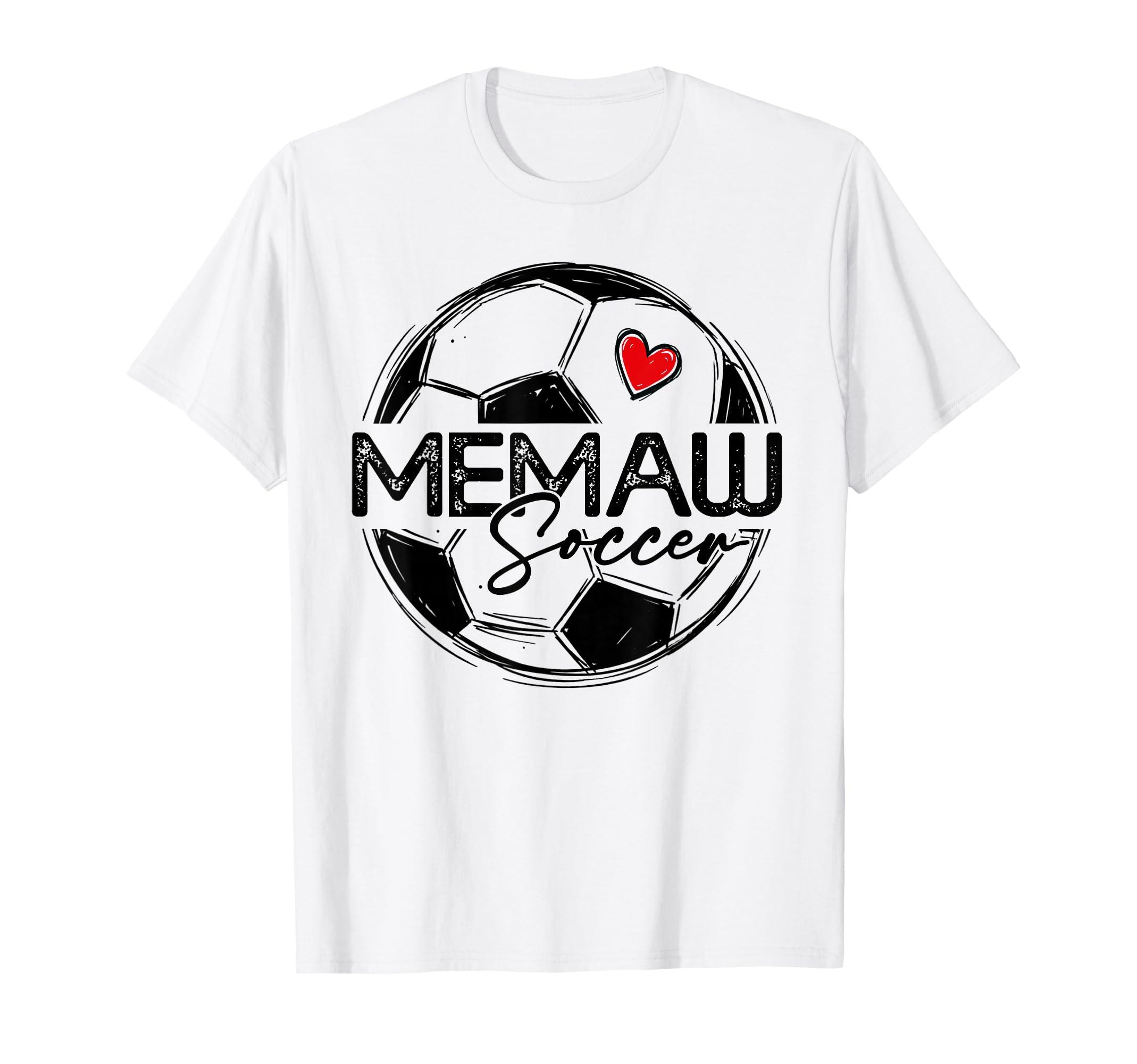 Soccer Memaw Soccer Player Family T-Shirt - Aesthetic Graphic for Adults