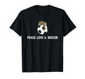 Soccer Sloth Peace Love Team Gift T-Shirt - Streetwear Style for Adults