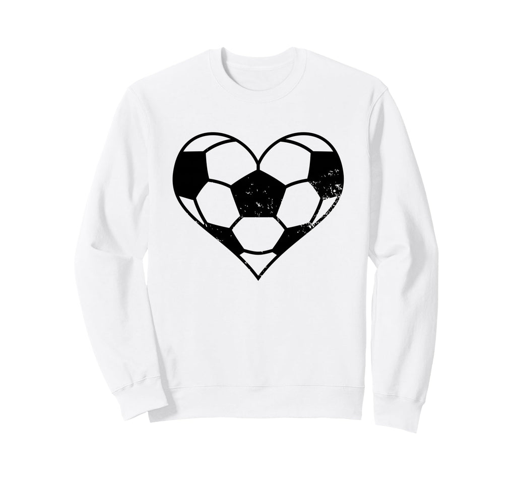 Soccer Heart Funny Soccer Player Mom Sweatshirt - Novelty Apparel Men Women