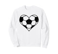 Soccer Heart Funny Soccer Player Mom Sweatshirt - Novelty Apparel Men Women