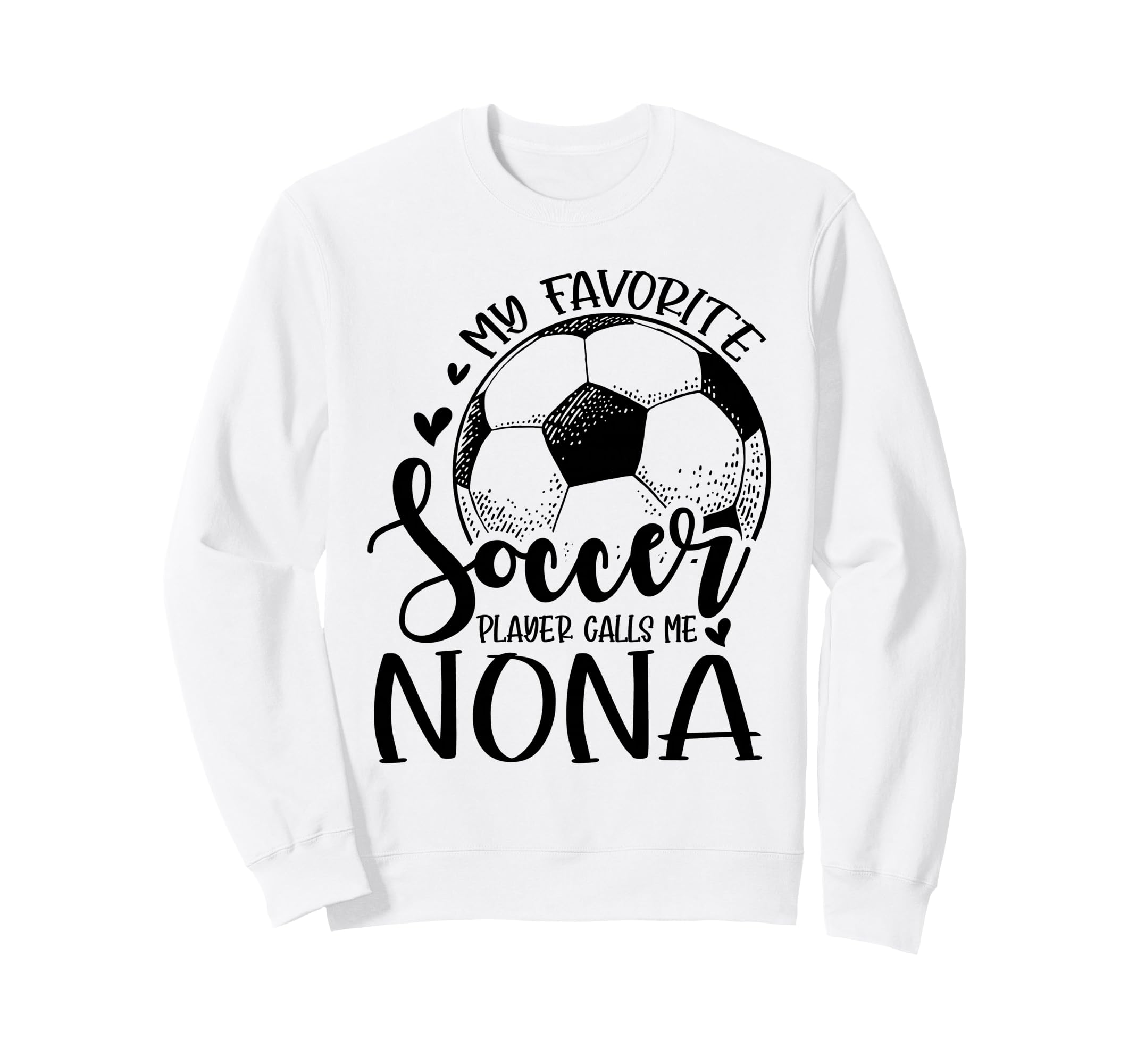 My Favorite Soccer Player Calls Me Sweatshirt - Minimalist Print Men Women