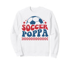 Soccer Wife Soccer Fan Support Soccer Sweatshirt - Graphic Print Unisex