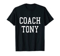 Coach Tony Custom Football Soccer T-Shirt - Aesthetic Graphic for Adults