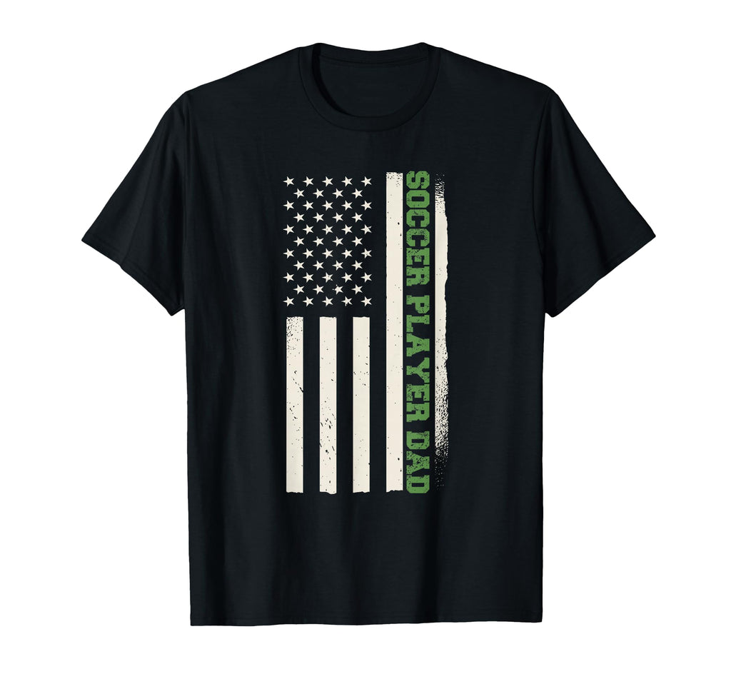 Patriotic Coach Soccer Player Dad T-Shirt - Aesthetic Graphic Men Women