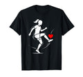 Soccer Valentines Day Heart Love T-Shirt - Graphic Print Unisex