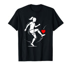 Soccer Valentines Day Heart Love T-Shirt - Graphic Print Unisex