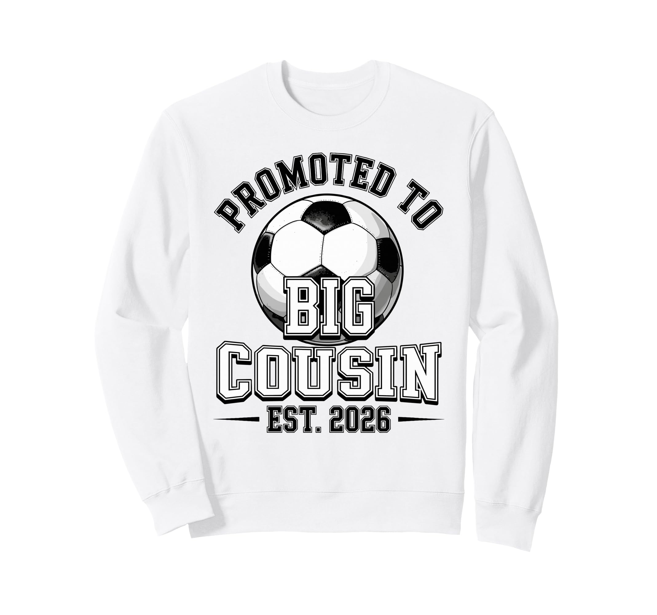 Promoted To Big Cousin Est 2026 Sweatshirt - Aesthetic Graphic for Adults