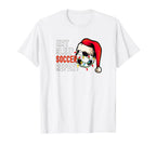 Soccer Santa Hat Funny Soccer Lover T-Shirt - Aesthetic Graphic for Adults