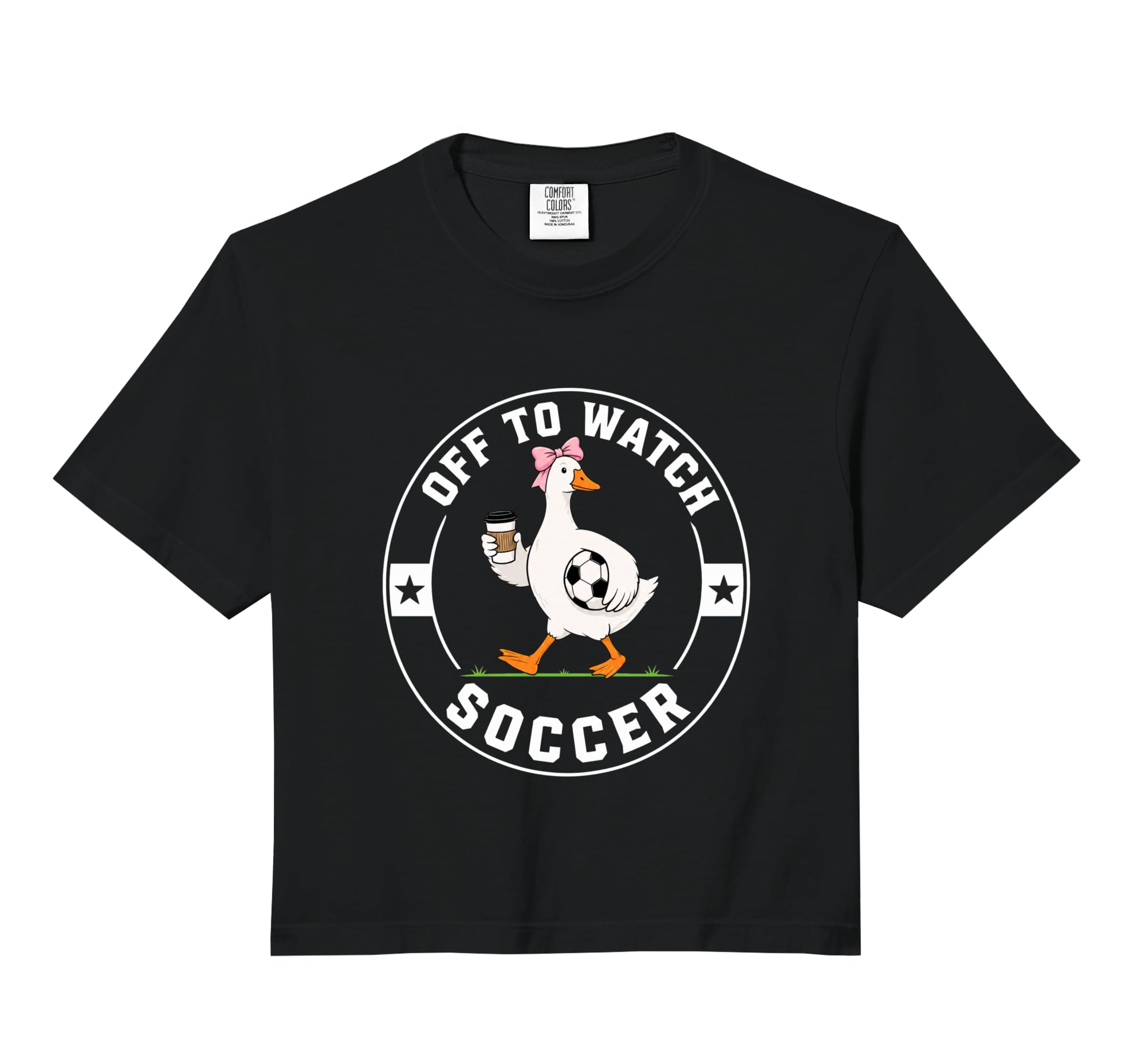 Off To Watch Soccer Funny Silly T-Shirt - Aesthetic Graphic for Adults