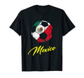 Mexico Mexico Soccer Ball Mexico Flag T-Shirt - Custom Art Print Unisex