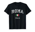 Roma Italia Rome Italy Athletic Sports T-Shirt - Trendy Graphic Men Women