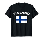 Finland Suomi Finnish Flag Helsinki T-Shirt - Graphic Print for Adults