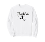 Thankful Soccer Player Thanksgiving Sweatshirt - Trendy Graphic Unisex