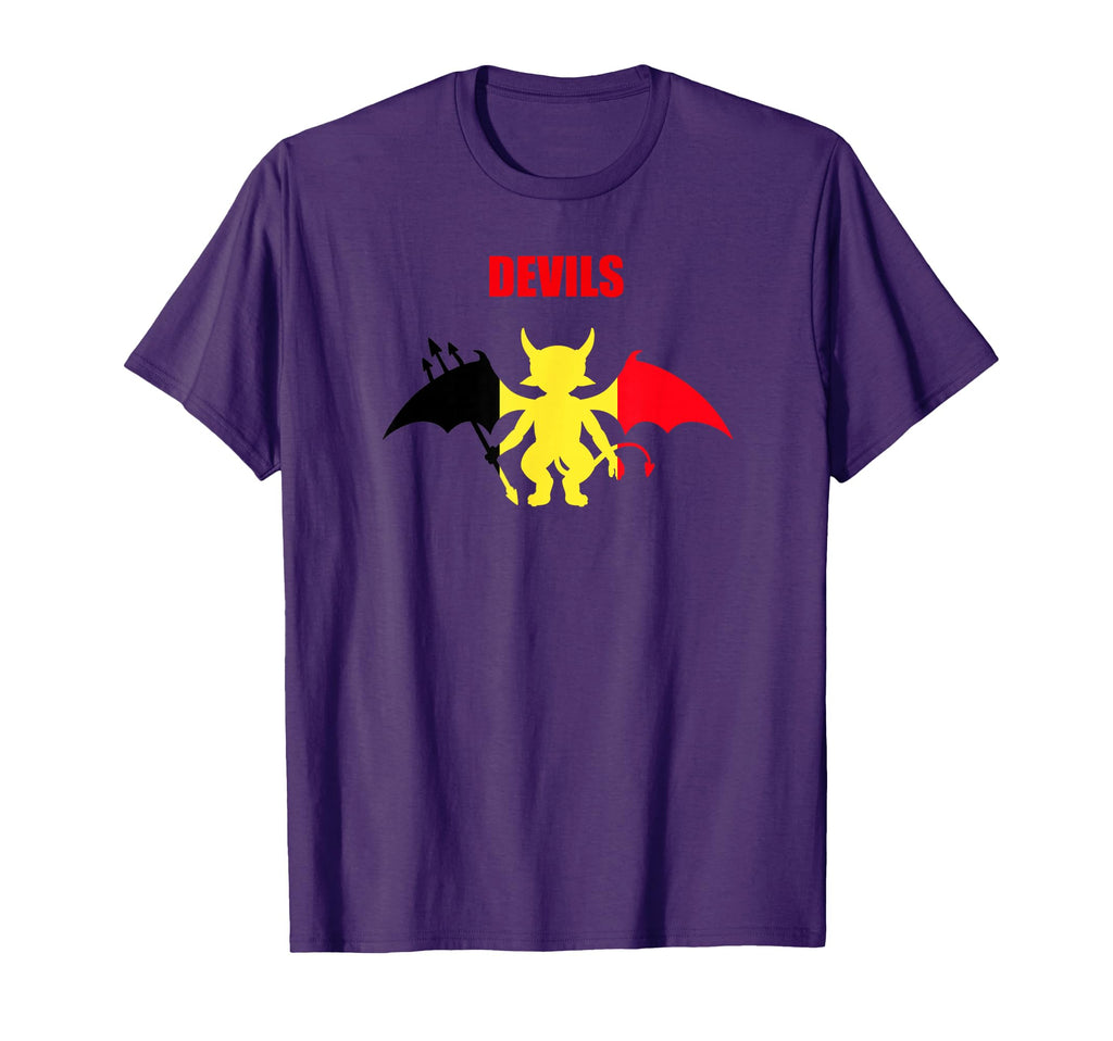Belgium Devils Soccer T-Shirt - Trendy Graphic Unisex