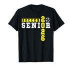 Soccer Senior Night Soccer Senior 2026 T-Shirt - Fun Novelty Design Unisex