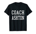 Coach Ashton Custom Football Soccer T-Shirt - Trendy Graphic for Adults