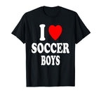 I Heart Love Soccer Hot Sexy Athletic T-Shirt - Trendy Graphic Unisex