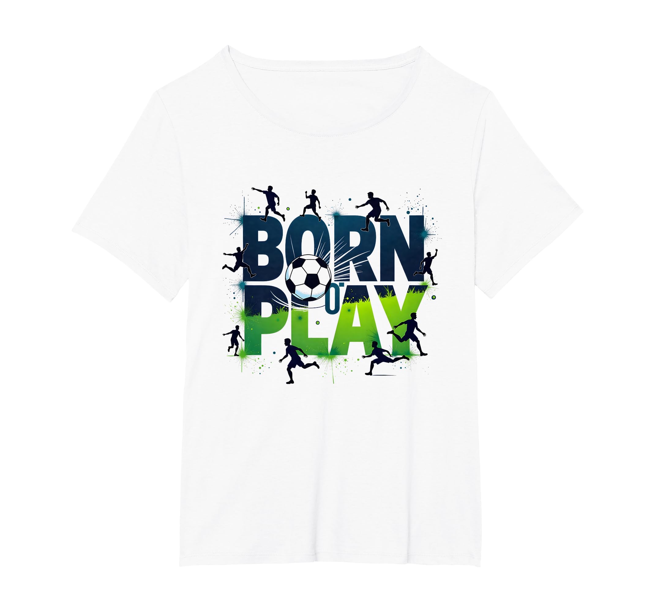 Born To Play Soccer Athlete Passion T-Shirt - Casual Everyday Wear Unisex