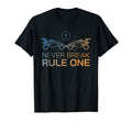 Never Break Rule One Funny Soccer Car T-Shirt - Novelty Apparel for Adults