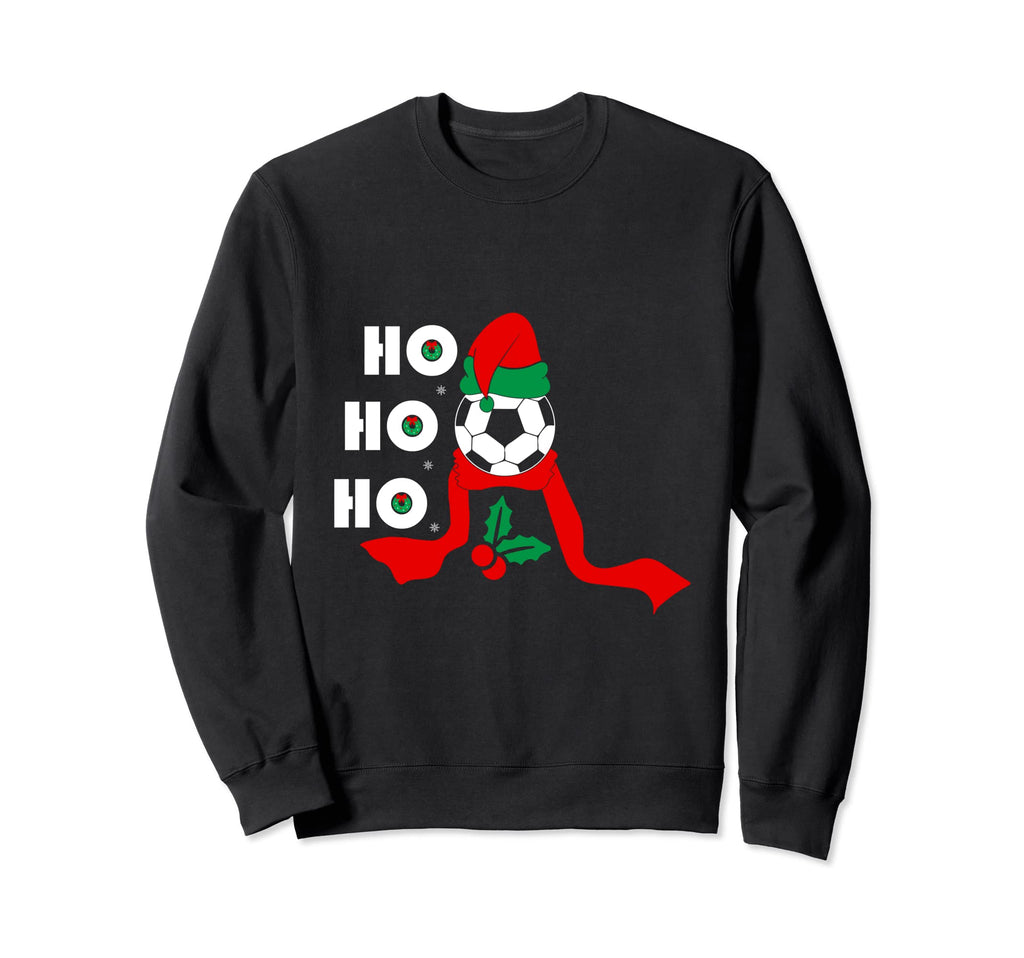 Family Soccer Sports Santa Hat Sweatshirt - Unique Graphic for Adults