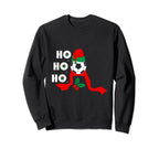 Family Soccer Sports Santa Hat Sweatshirt - Unique Graphic for Adults