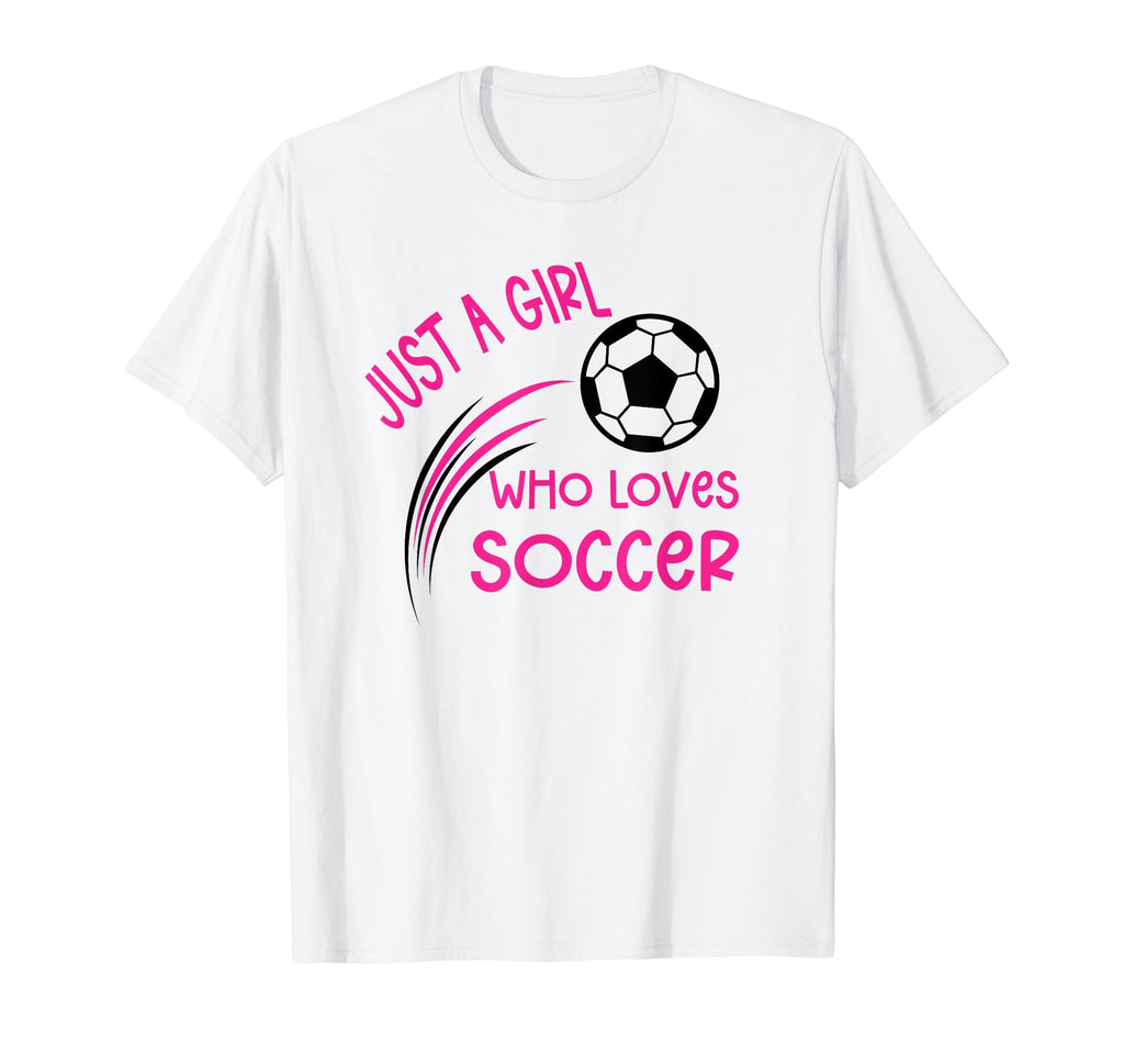 Just Who Loves Soccer Fun Sport T-Shirt - Trendy Graphic Men Women