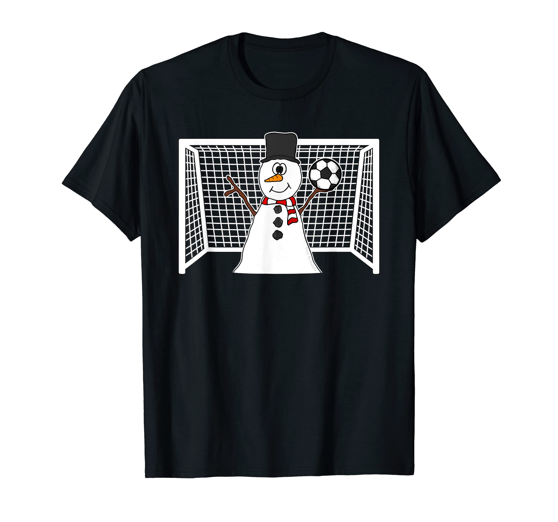 Football Soccer Snowman 2022 T-Shirt - Novelty Apparel for Adults