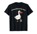 Outnumbered Funny Mom Goose Soccer T-Shirt - Minimalist Print Men Women