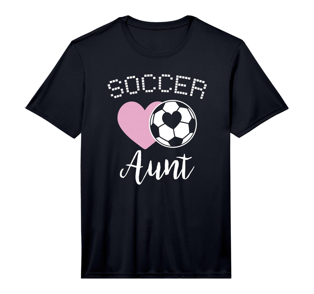 Mens Soccer Aunt Love Heart Auntie T-Shirt - Streetwear Style Men Women